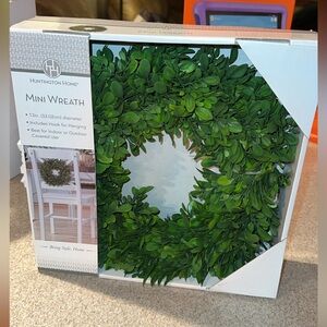 Huntington Home Boxwood Mini Wreath New in Box
